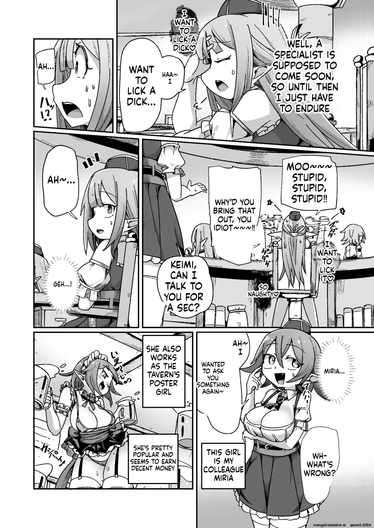 Guild Uketsukejou-chan datte BaSta ni kakarimasu!! Igai to Yakka na Ingo Genchou | Unexpectedly Troublesome Lustful Auditory Hallucinations page 7 full