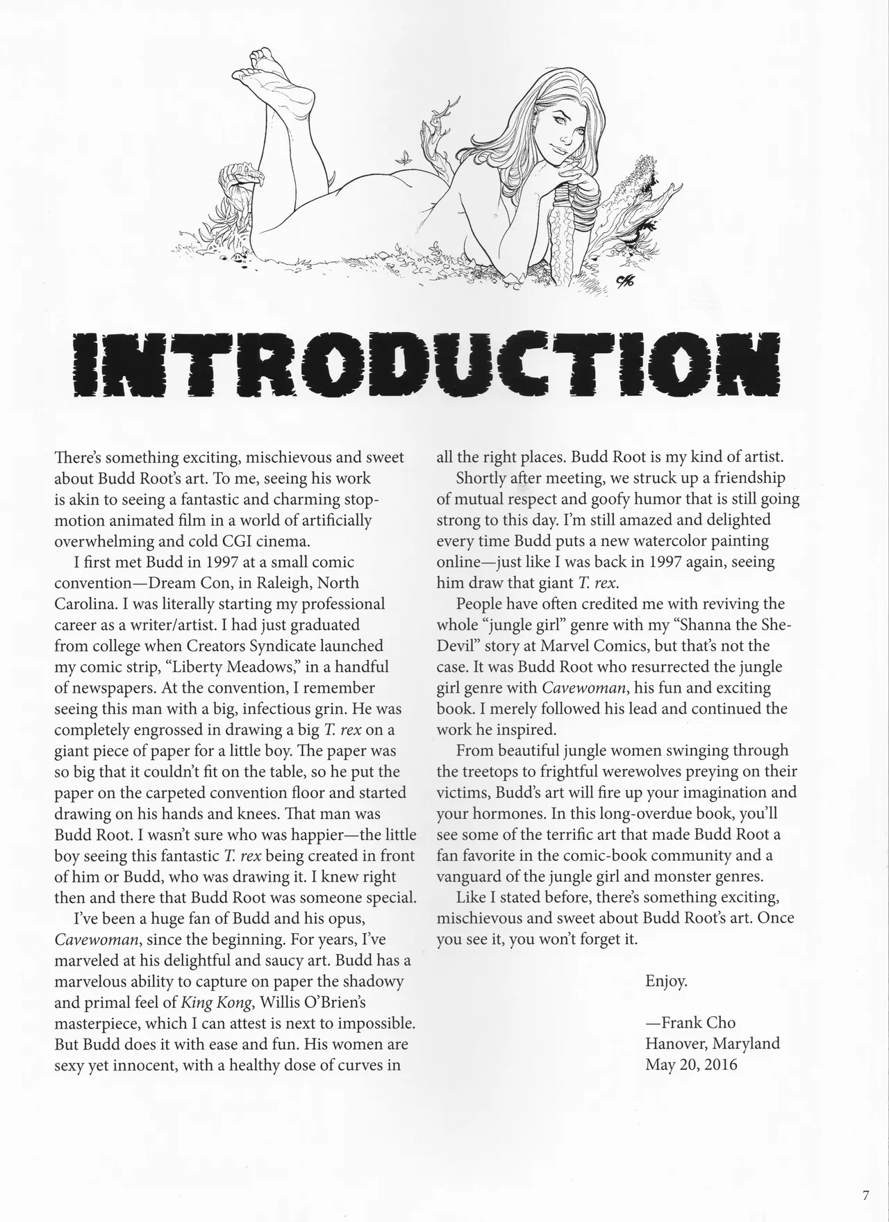 Cave Paintings - The Art of Budd Root page 8 full