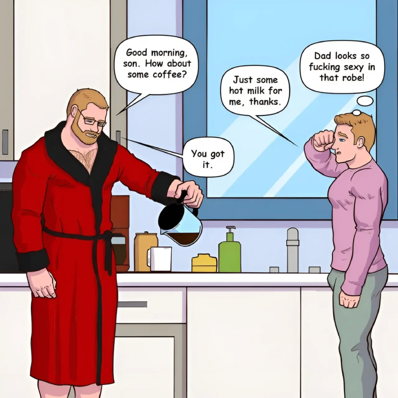 Gabo Artwork Comic 68 - Sean Serving the Edwards page 1 full