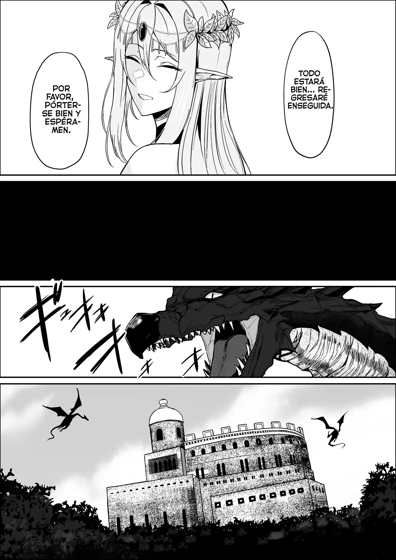 Torawareta Elf Touzen Seidorei no Kei | La Elfa Cautiva: Naturalmente condenada a ser una esclava sexual page 5 full