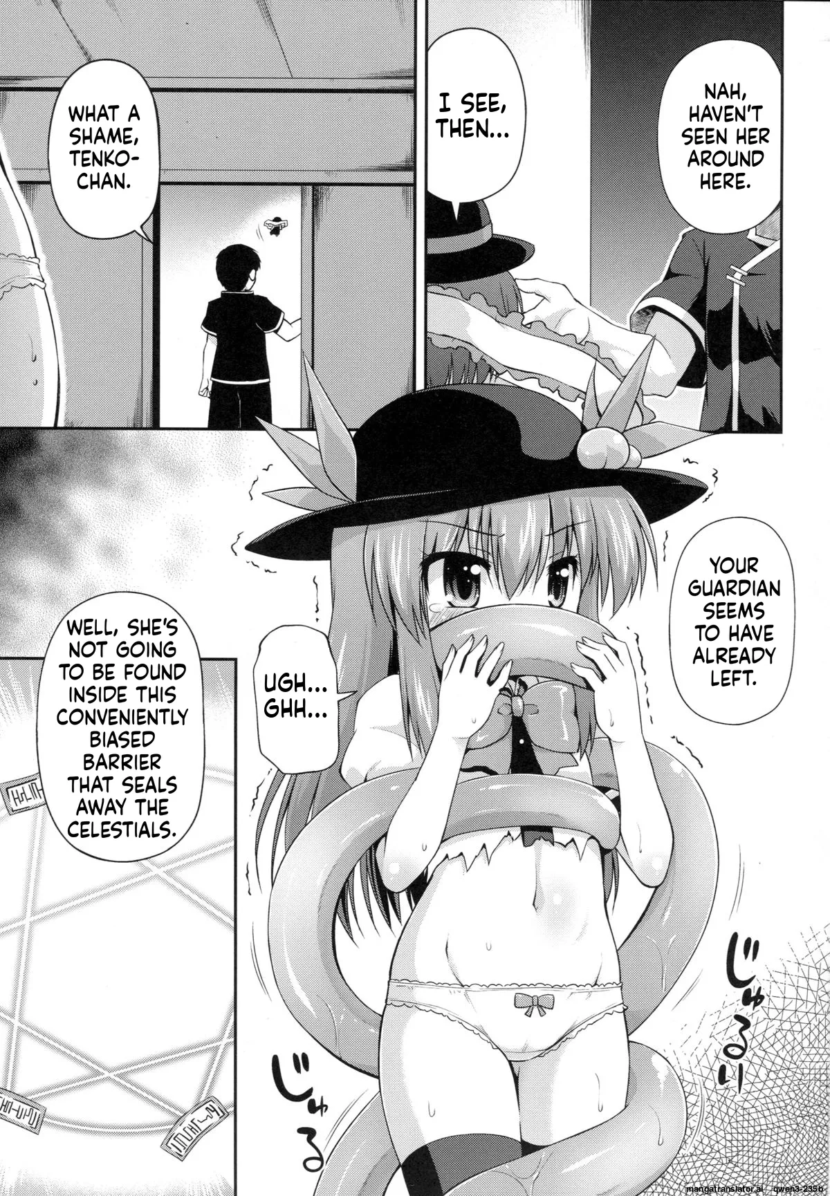 Tenshi-chan to Shokushu Jikken!? - Tentacle experiment with Tenshi-chan!? page 2 full