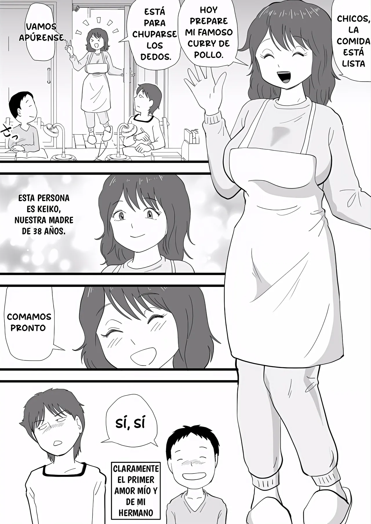 Mi hermano menor se robó a mi madre. page 4 full