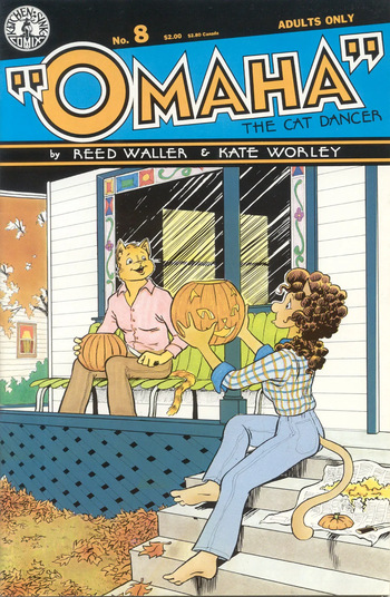 Omaha #8 {Reed Waller & Kate Worley] cover