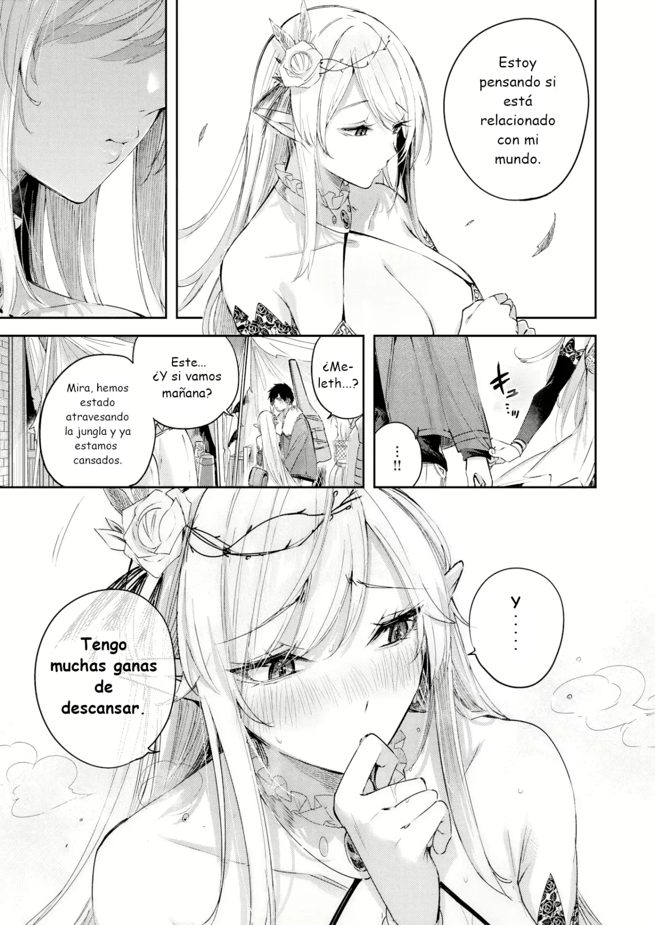 Dokushinn Hunter no Deai ha Elf no Mori de♡ page 6 full