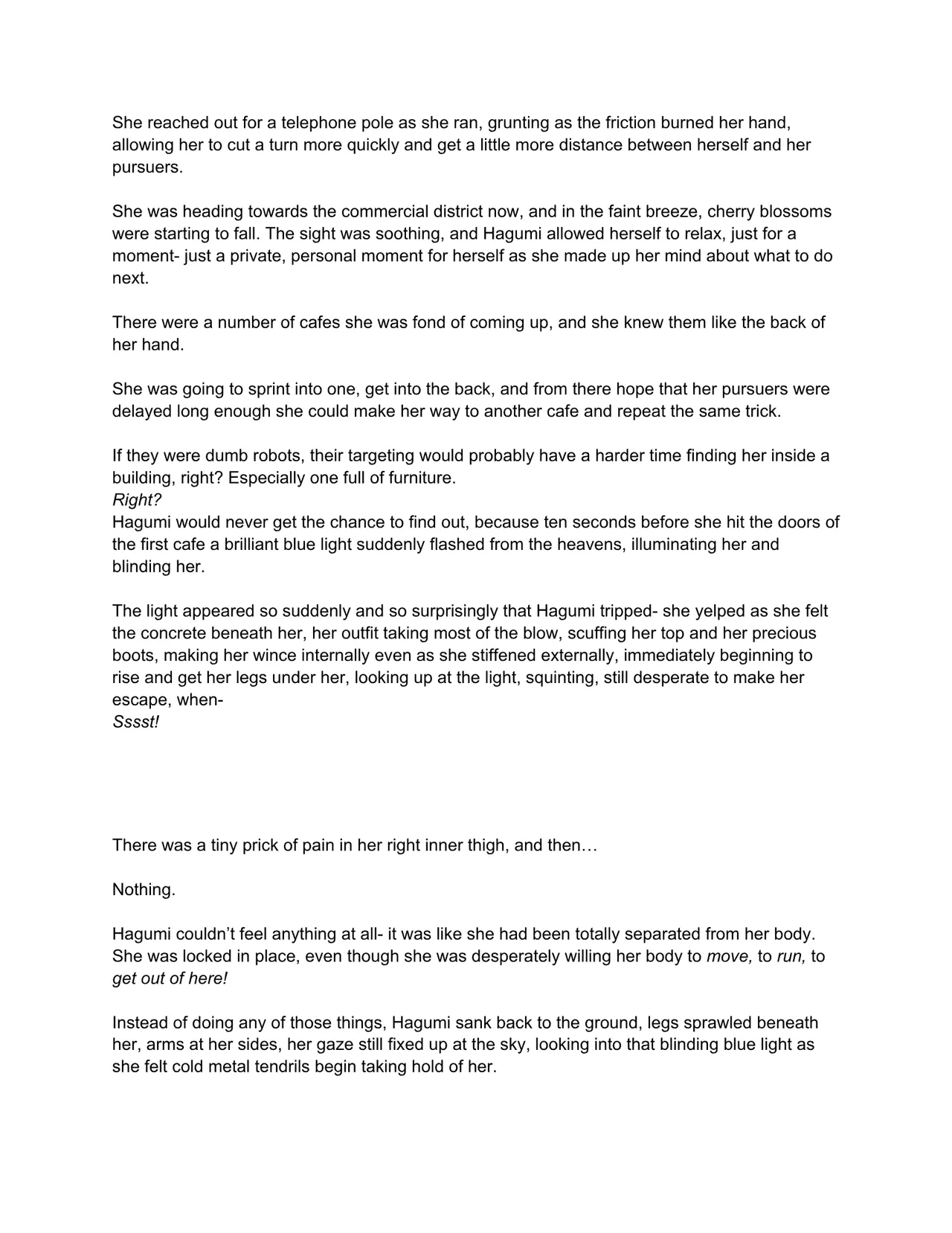 Hagumi makes first contact page 5 full