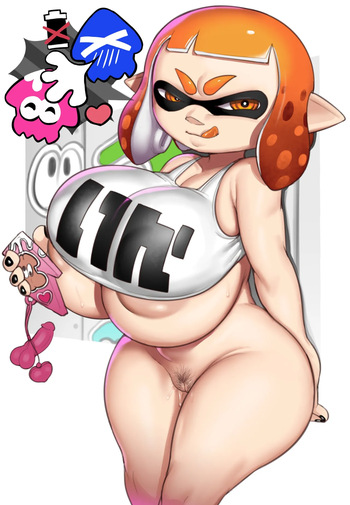 [Greyimpaction] Charlie the Big Tittied Inkling Slut (Splatoon) cover