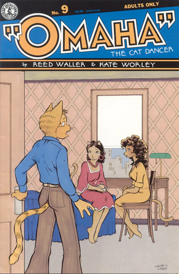 Omaha #9 [Reed Waller & Kate Worley] cover
