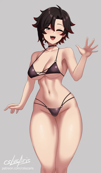 (Cslucaris)(Exclusive)Ruby, Weiss and Neo at the beach, Futa cover