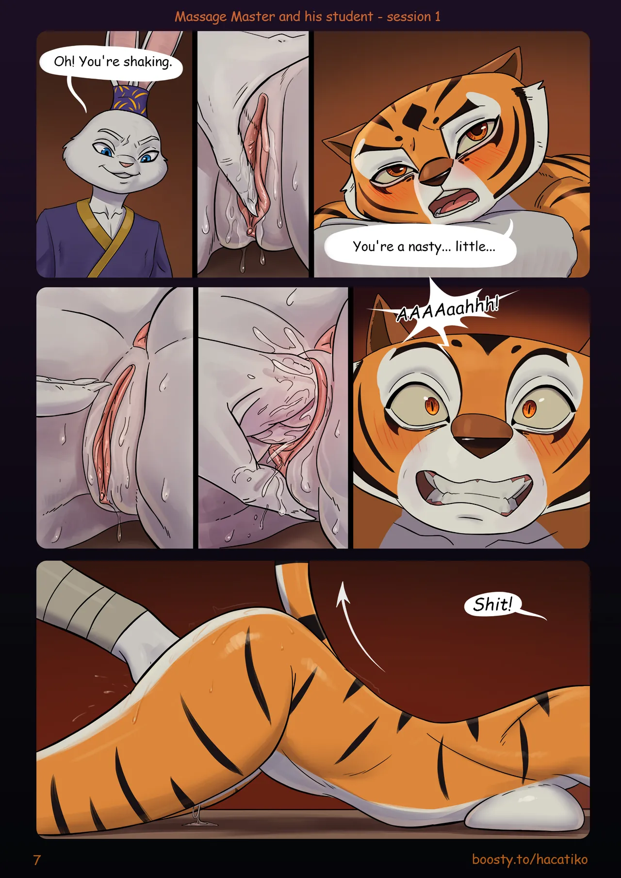 Massage master and his student - Session 1 page 8 full