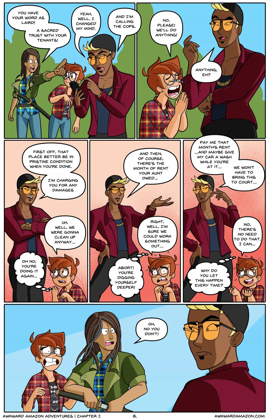 Awkward Amazon Adventures page 9 full