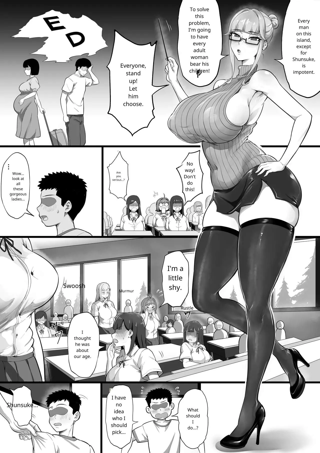 ED Shika Umarenai Shima de Yuiitsu no Zetsurin 2 page 5 full