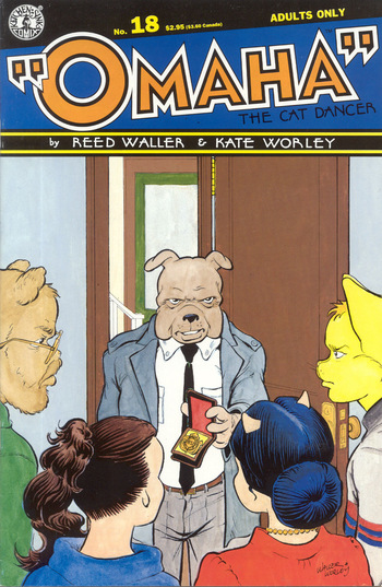 Omaha #18 [Reed Waller & Kate Worley] cover