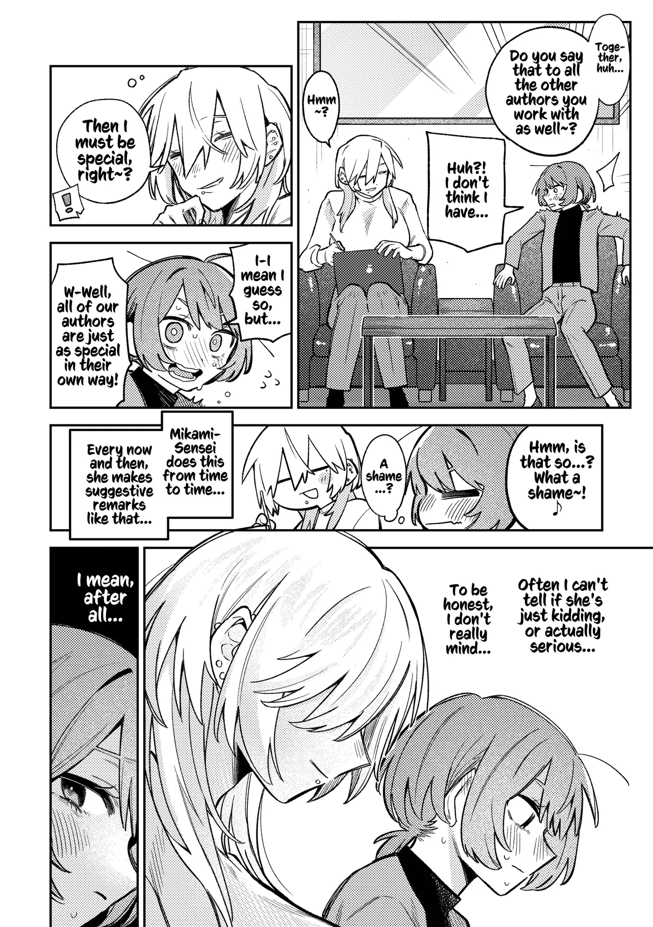 Urekko Mangaka-san to Shigodeki Henshuu-san | Popular Manga Artist and Work Adept Editor page 4 full
