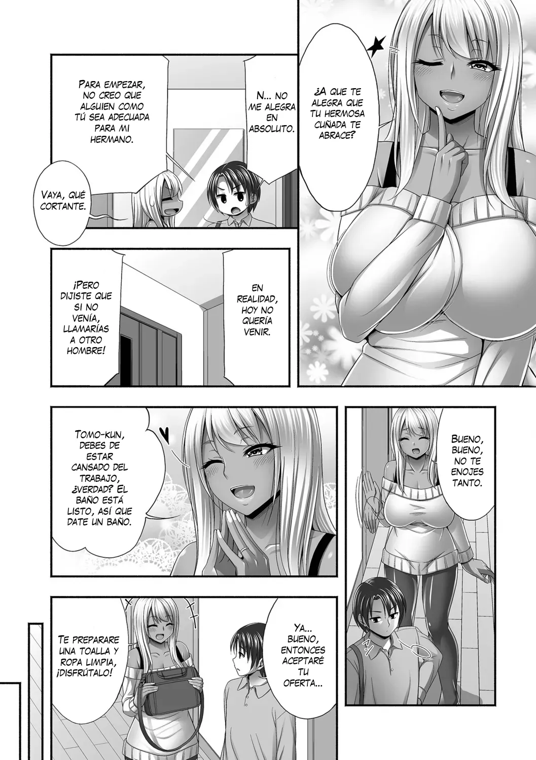 Aniyome wa Kuro Gal Bitch｜Mi Cunada es una Zorra Gyaru page 2 full