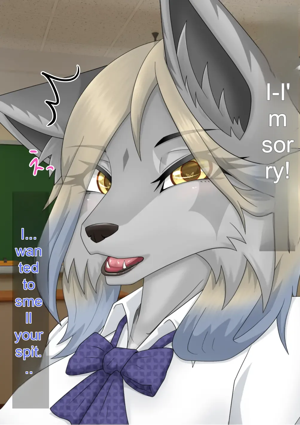 Getting relentlessly teased with her mouth by Nemophila, the wolf girl high schooler!! page 11 full