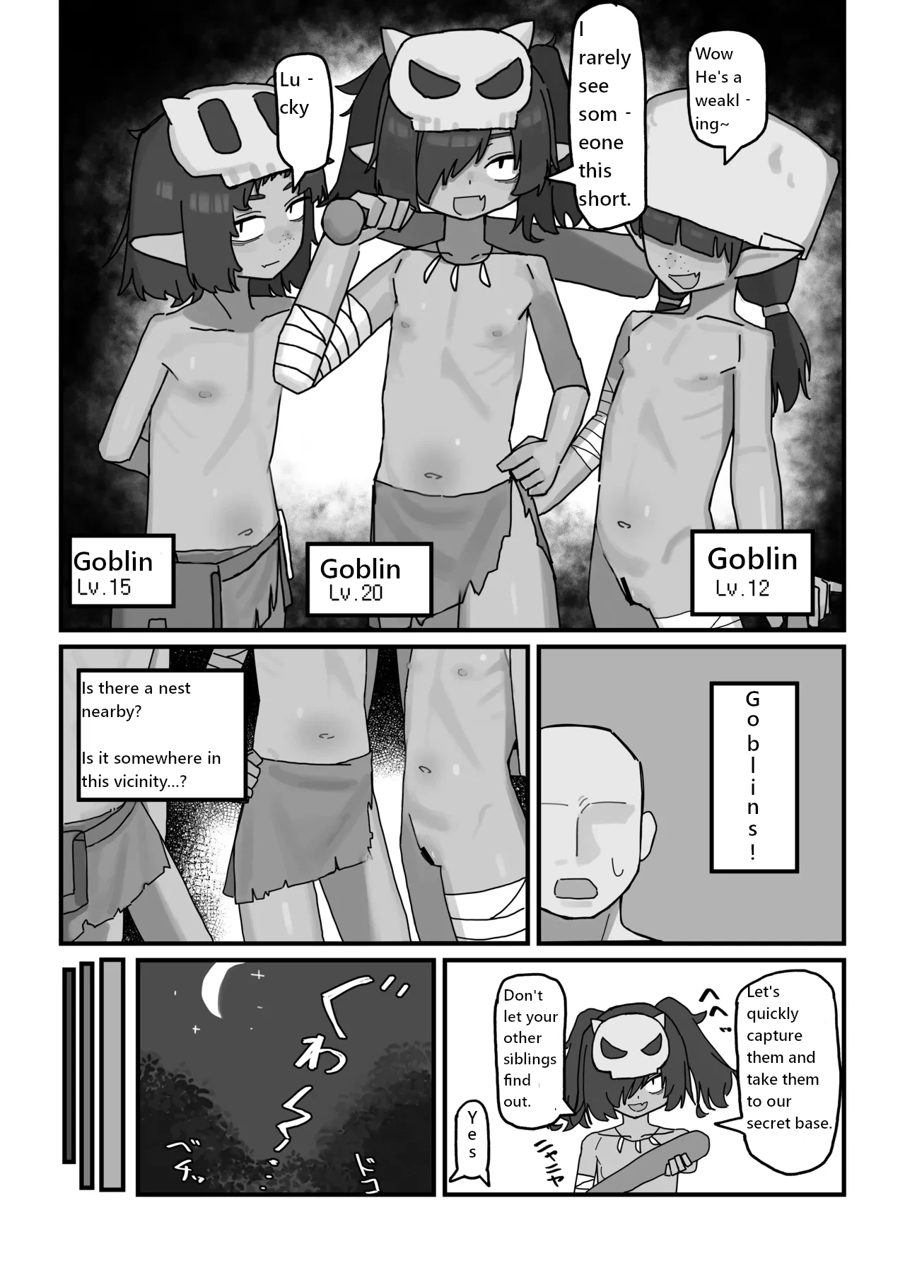 Female Goblin vs. Low-Level Weak Old Man Adventurer page 4 full