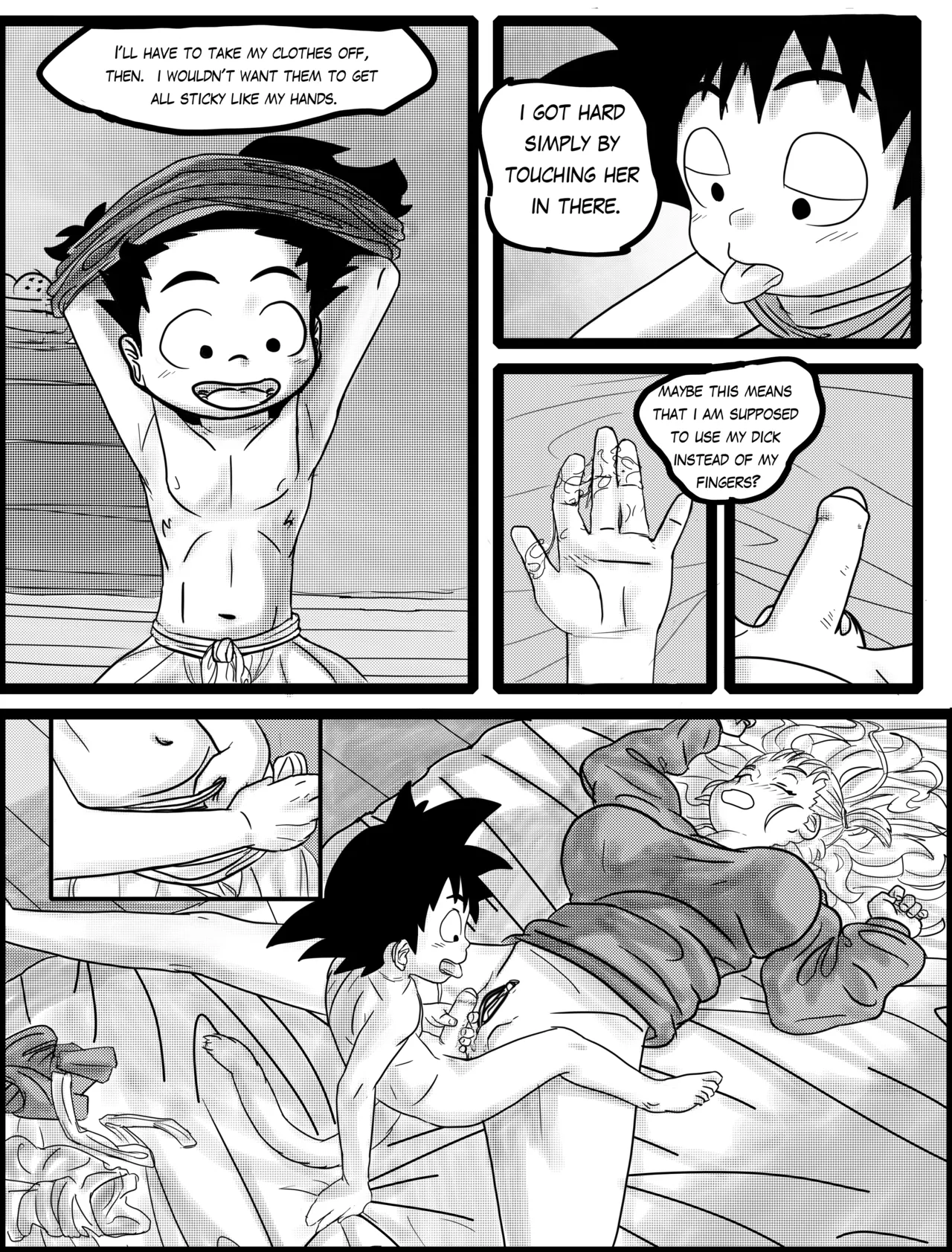 Straight Shota time goku X bulma part 1 page 5 full