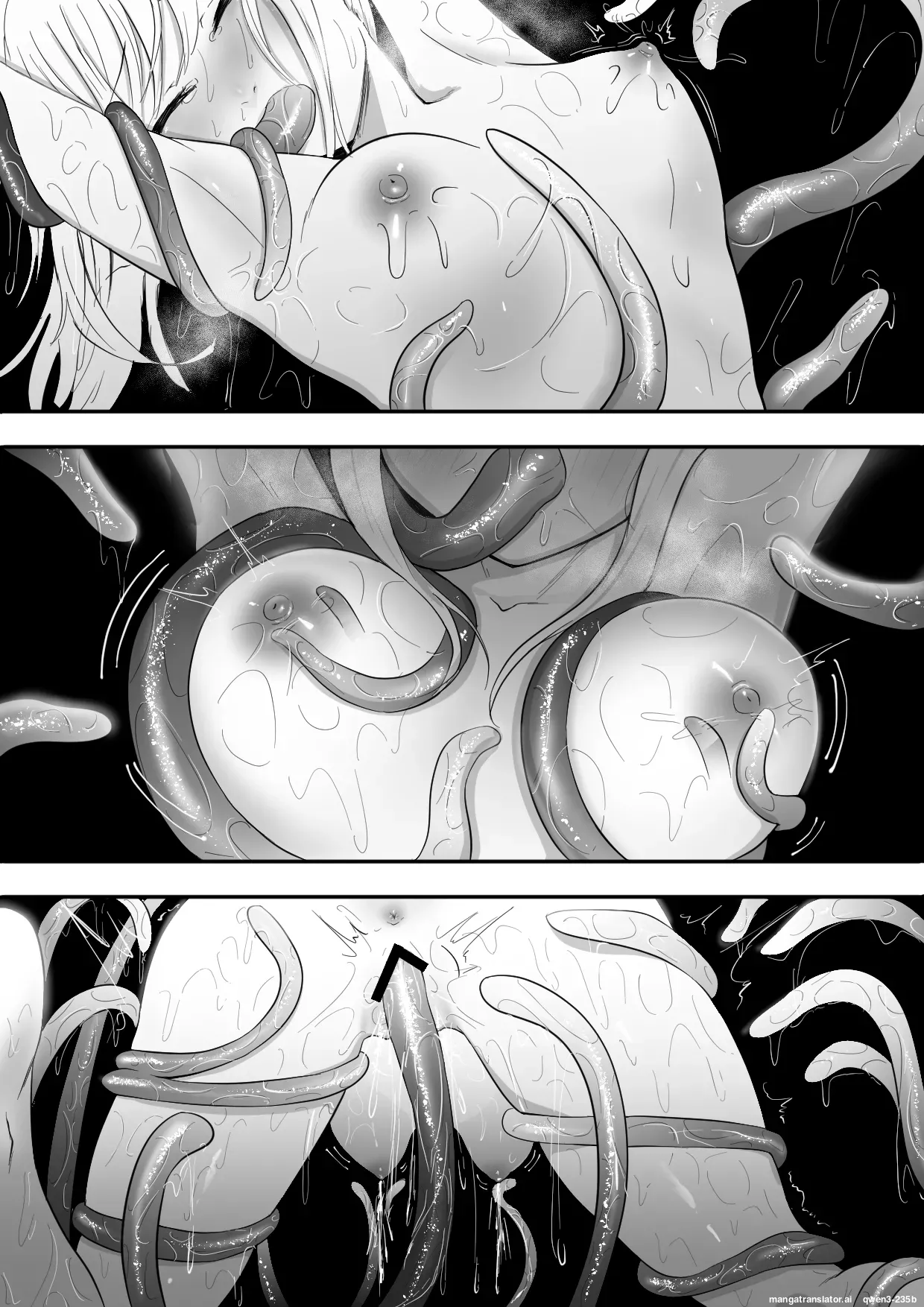 Jikken-shitsu kara Dassou Shita Igyou no Shokushu Shinwa Seibutsu ni Hoshoku Saretari Hanshoku Aite ni Saserareru Ohanashi page 10 full