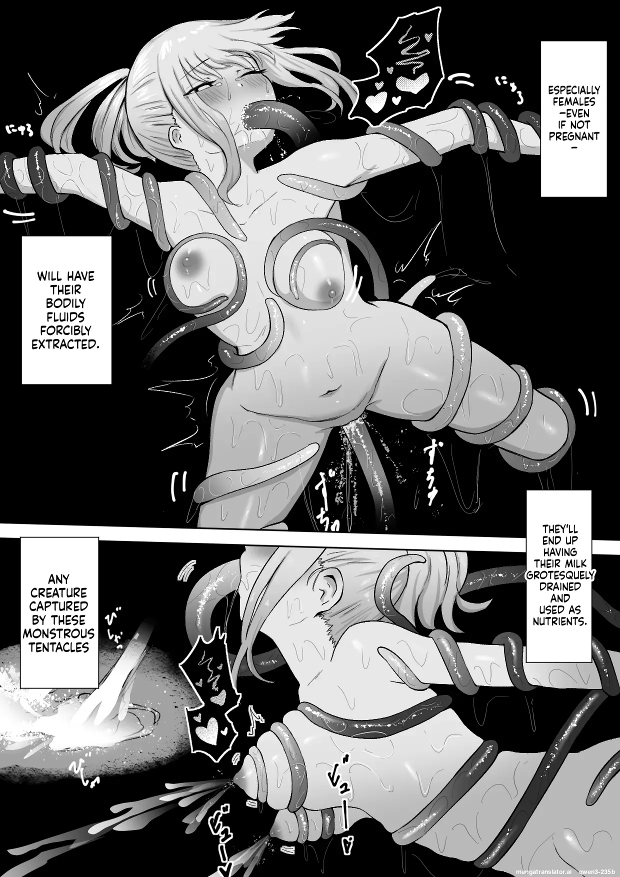 Jikken-shitsu kara Dassou Shita Igyou no Shokushu Shinwa Seibutsu ni Hoshoku Saretari Hanshoku Aite ni Saserareru Ohanashi page 11 full