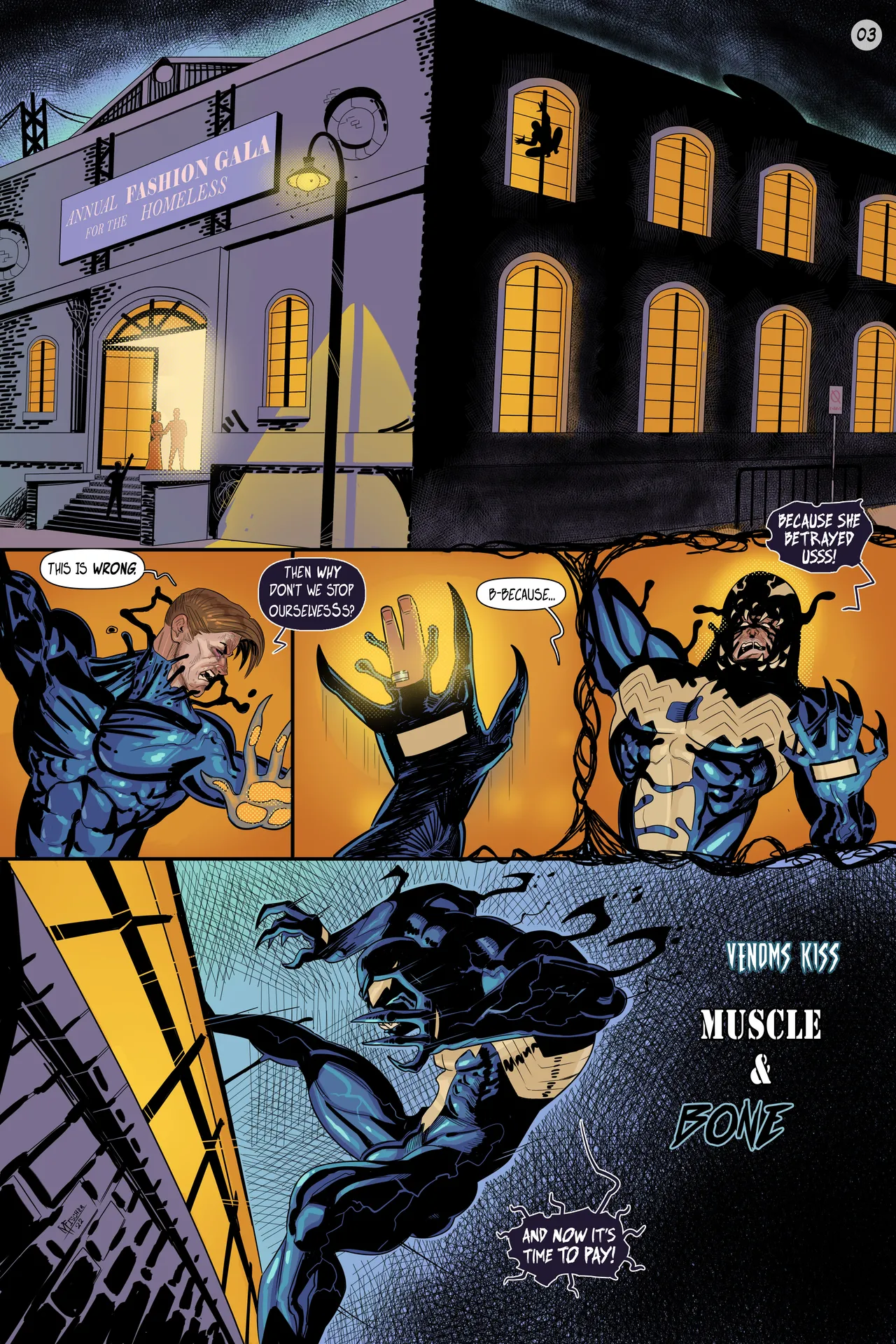 Venom's Kiss: Muscle & Bone #3 page 3 full