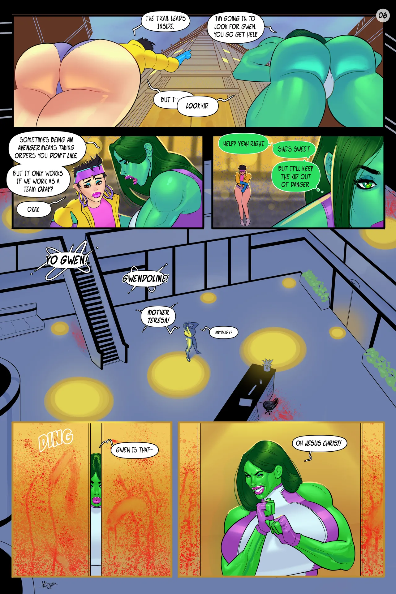 Venom's Kiss: Muscle & Bone #3 page 6 full