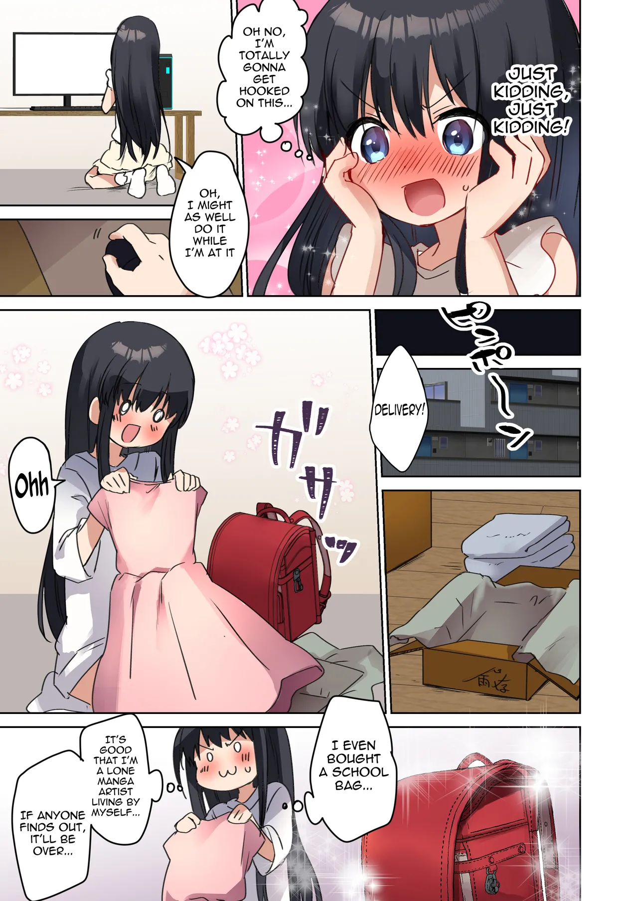 Bishoujo Mangaka ga Bishoujo ni Natte Bishoujo ni H na Koto o Sareru Hanashi | The story of a male manga artist who turns into a girl and is forced to do naughty things by another beautiful girl page 11 full