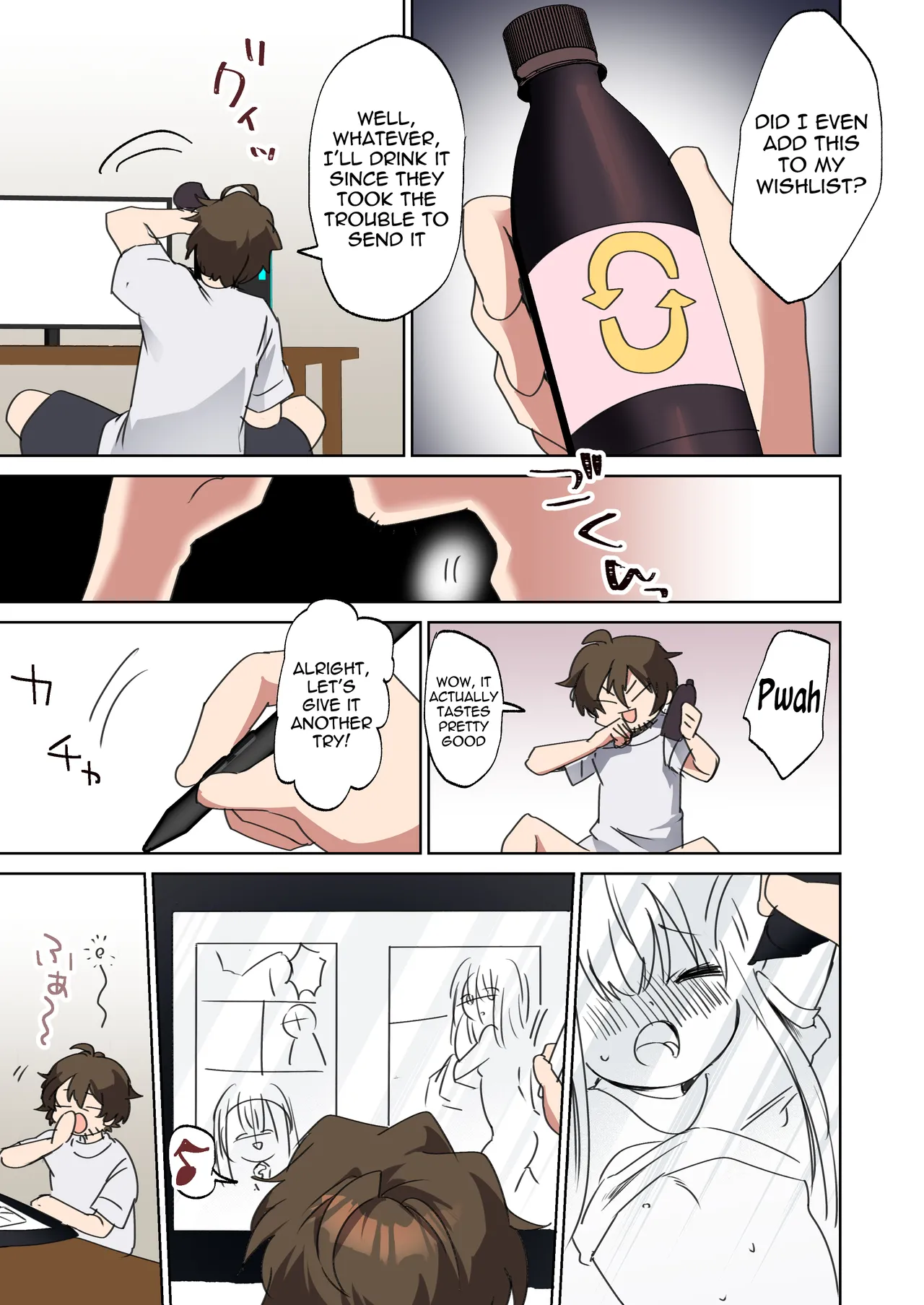 Bishoujo Mangaka ga Bishoujo ni Natte Bishoujo ni H na Koto o Sareru Hanashi | The story of a male manga artist who turns into a girl and is forced to do naughty things by another beautiful girl page 5 full