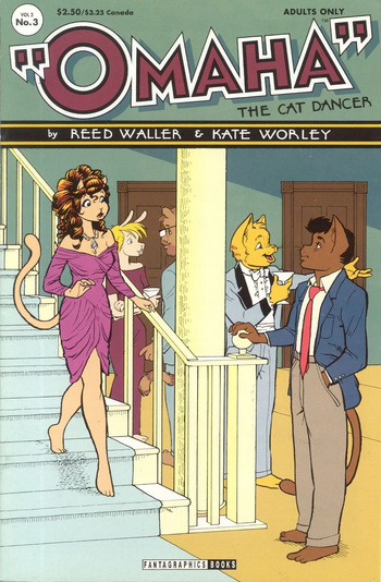 Omaha Fantagraphics #3 [Reed Waller & Kate Worley] cover