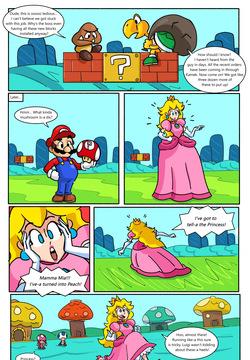Peachy Transformation comic.