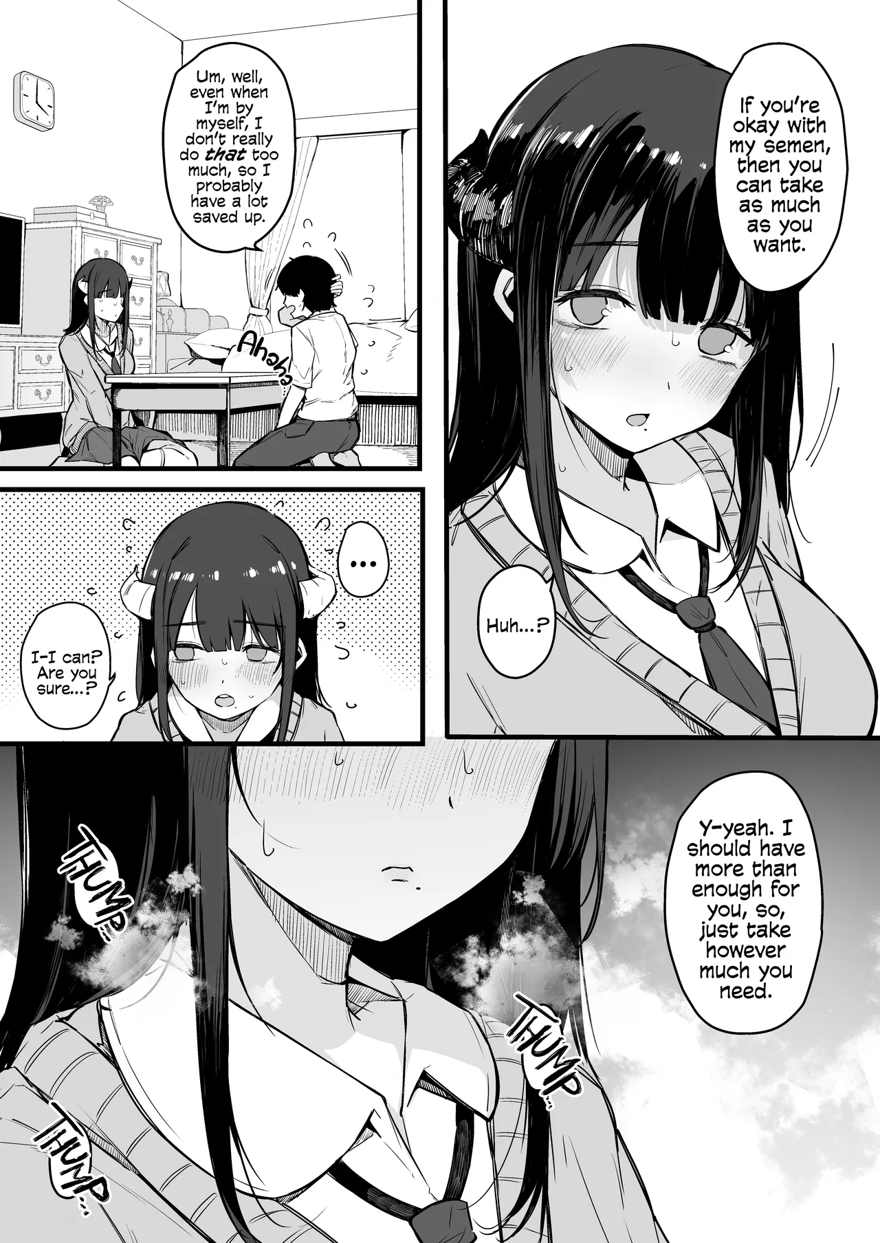 From That Day On, The Plain Looking Succubus Tried Her Hardest TO Drain My Cum | Sono Hi kara Boku wa, Class no Jimime na Inma ni Hitasura Seieki o Shiboritorareru. page 11 full