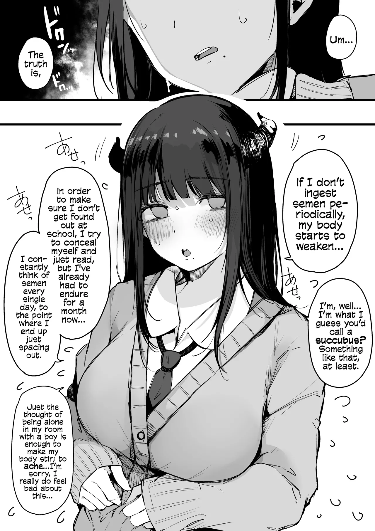 From That Day On, The Plain Looking Succubus Tried Her Hardest TO Drain My Cum | Sono Hi kara Boku wa, Class no Jimime na Inma ni Hitasura Seieki o Shiboritorareru. page 9 full