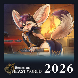 Boys of the Beast World 2026 Masculine Calendar and Pinups