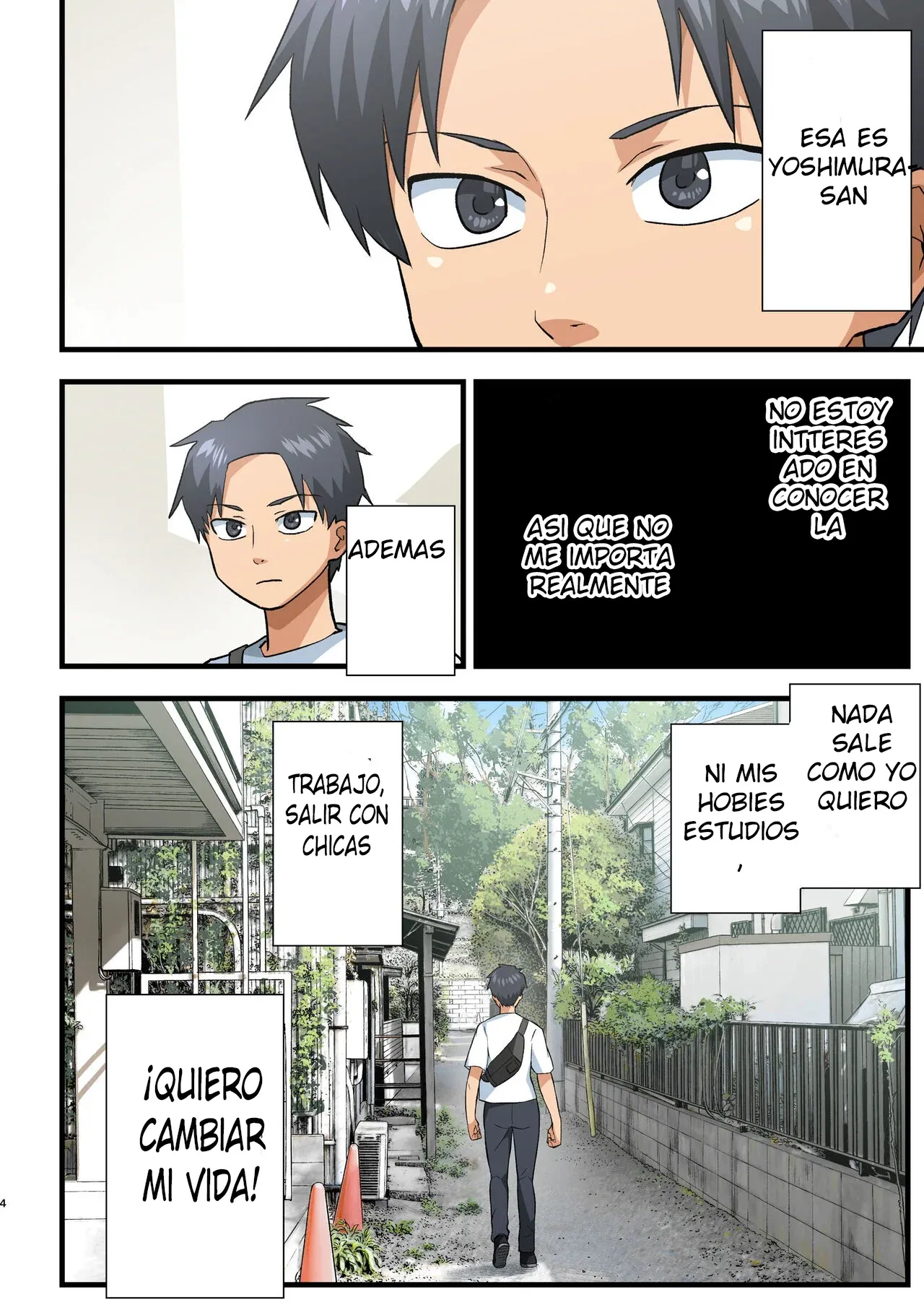 Tatakae! Yoshimura-san! 1 ~Otoko wa Full Bokki Oazuke NTR~｜¡Pelea! ¡Yoshimura-san! 1 ~Hombre con Pene Erecto en Espera~ page 3 full