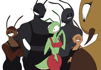 [Idolomantises (Mothmilfs)] Mantis Harem & "Yeah I Can Take Them" cover