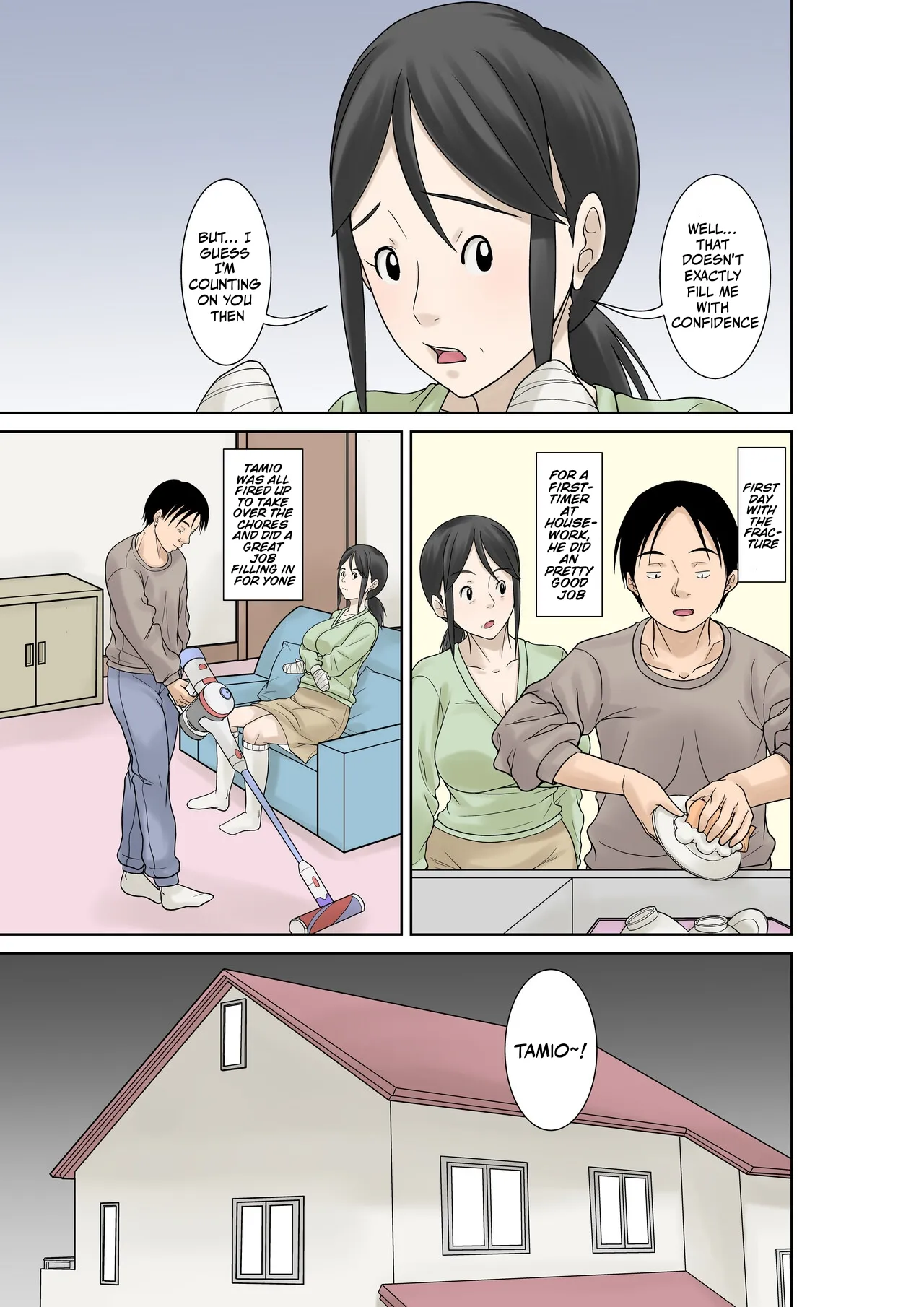 Since my mom broke both her hands, it’s my duty to take care of her. Episode 1 page 7 full