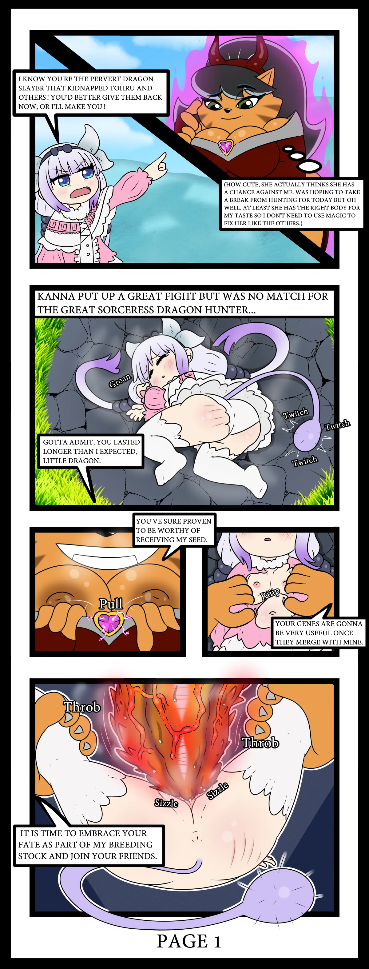 Mrs. Katswell x Kanna Kamui page 1 full