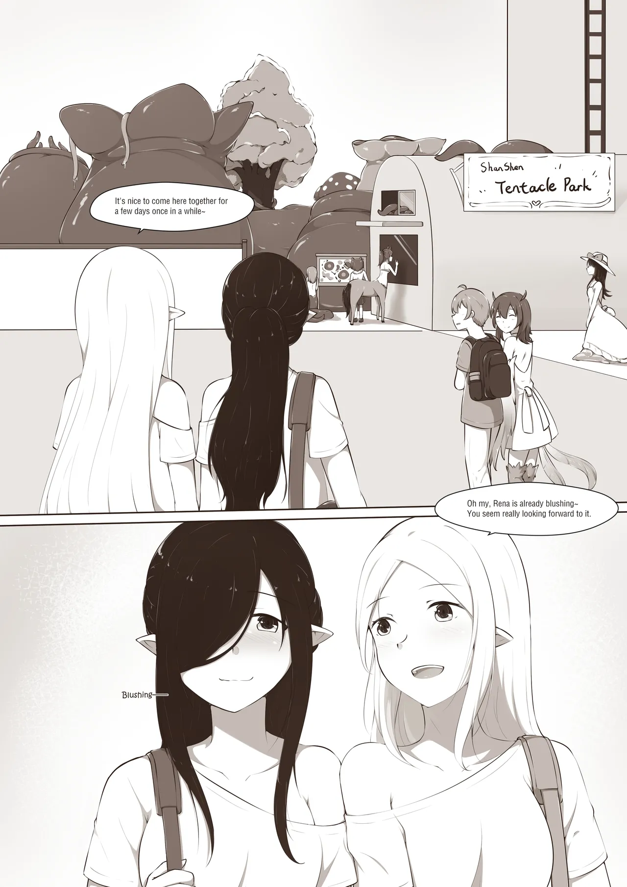 Black and White | Welcome to Tentacle Park 1 page 4 full
