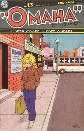 Omaha #13 [Reed Waller & Kate Worley] cover