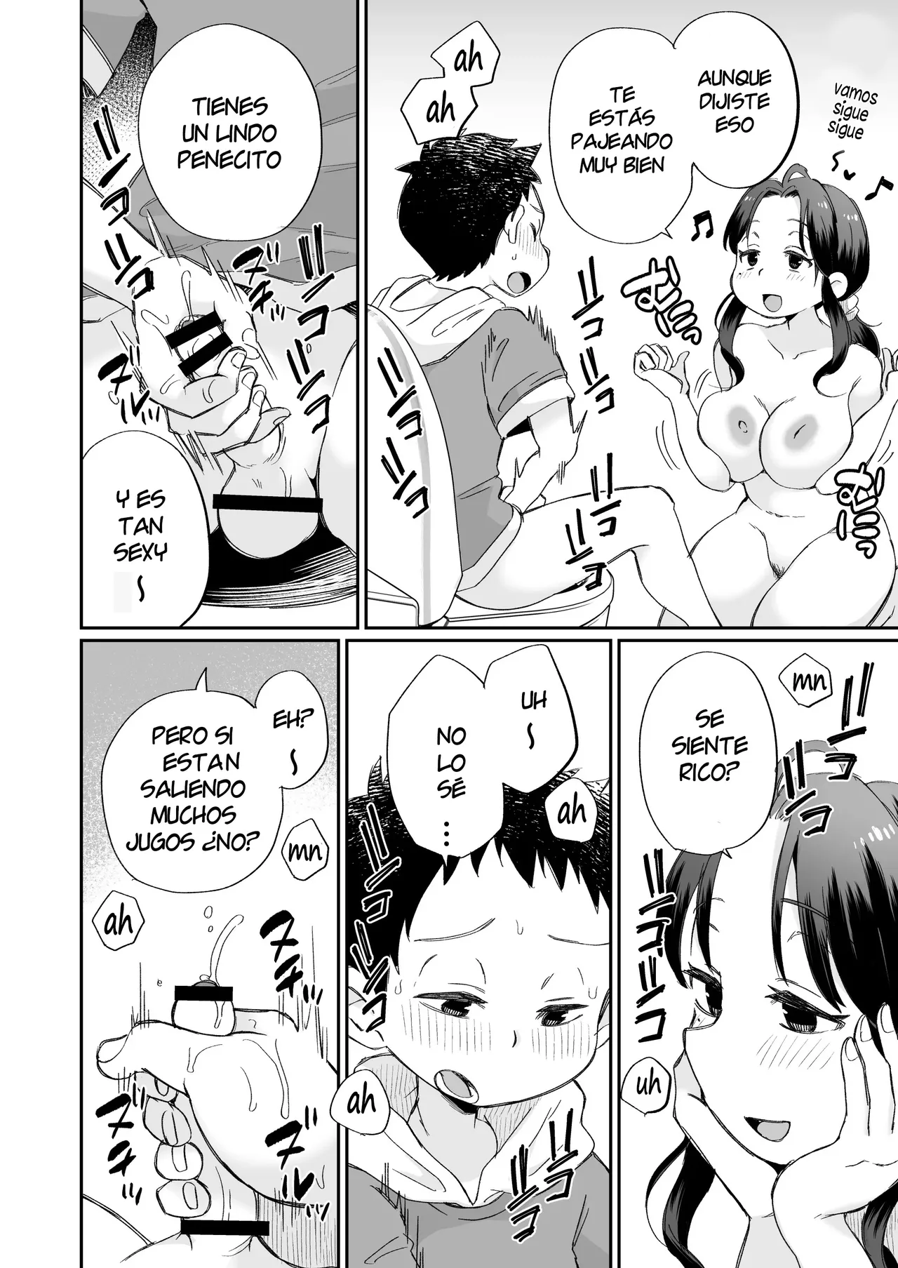Ofuro-gakari no Kaori Mama ~Go kinjo Mama-tachi to ofuro de ecchi na obenkyou♥~ | La Mama de Kaori es Asistente de Baños ~Tomando lecciones sexuales en el baño con las mamas del vecindario~ page 9 full