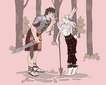 Barbarian bunny witch series by [Toffee 32]/[Faust] in e621 cover