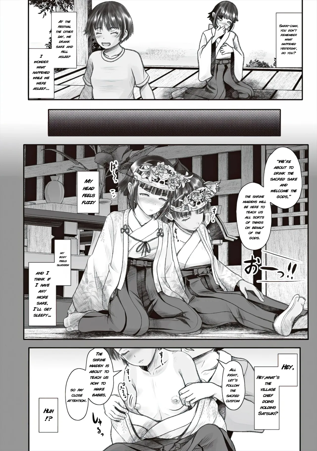 Village of Old Customs: The Strange Festival – Day 2 ~Apprentice Shrine Maiden's Lust Corruption~ | Shoujo Kumikyoku 37 page 4 full