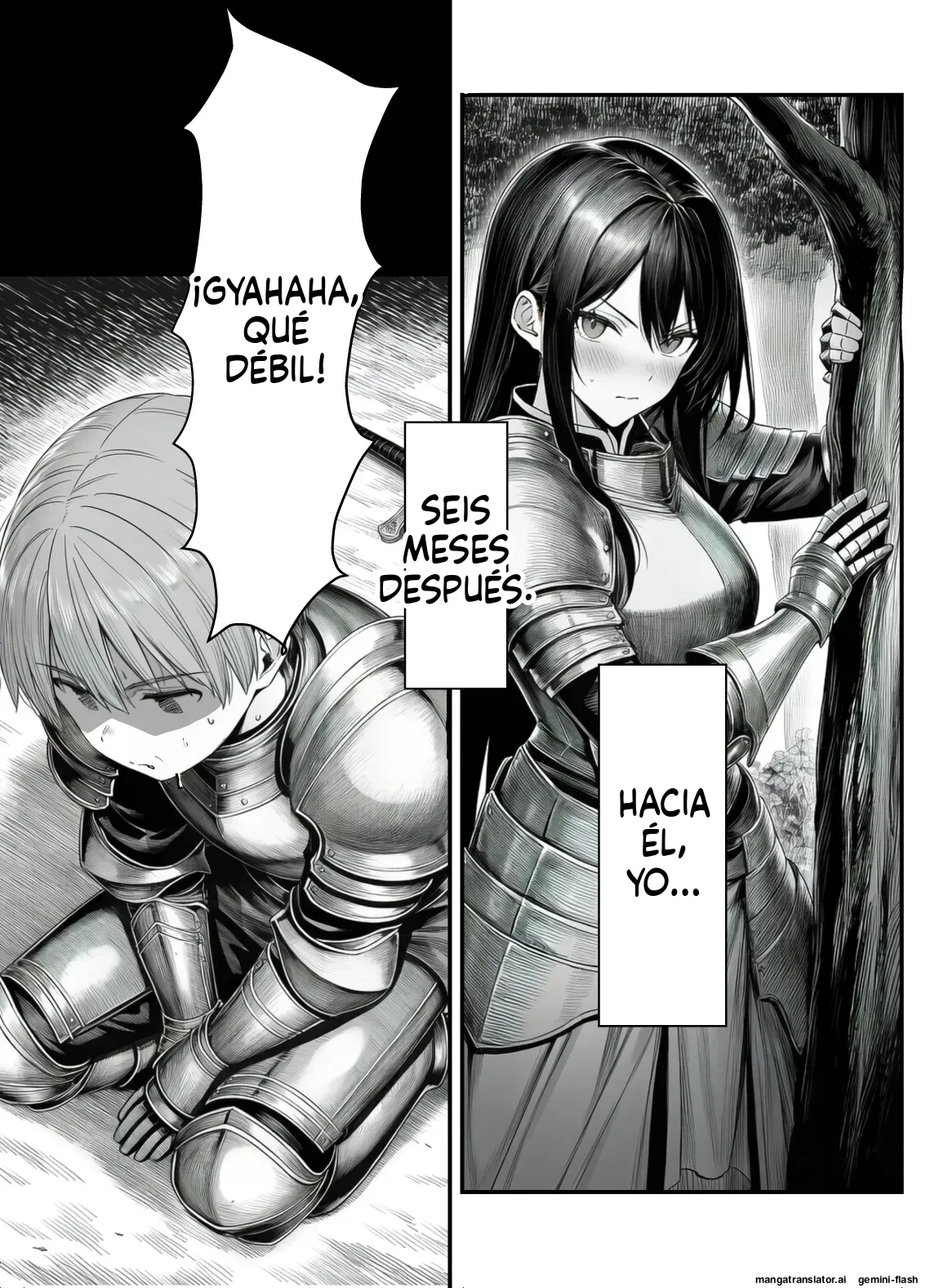 Comandante Caballero Femenina, Caída Femenina de Sumisión NTR-El día en que la líder anhelante Ortina perdió-|Pelotón Bostezo de la Noche page 8 full