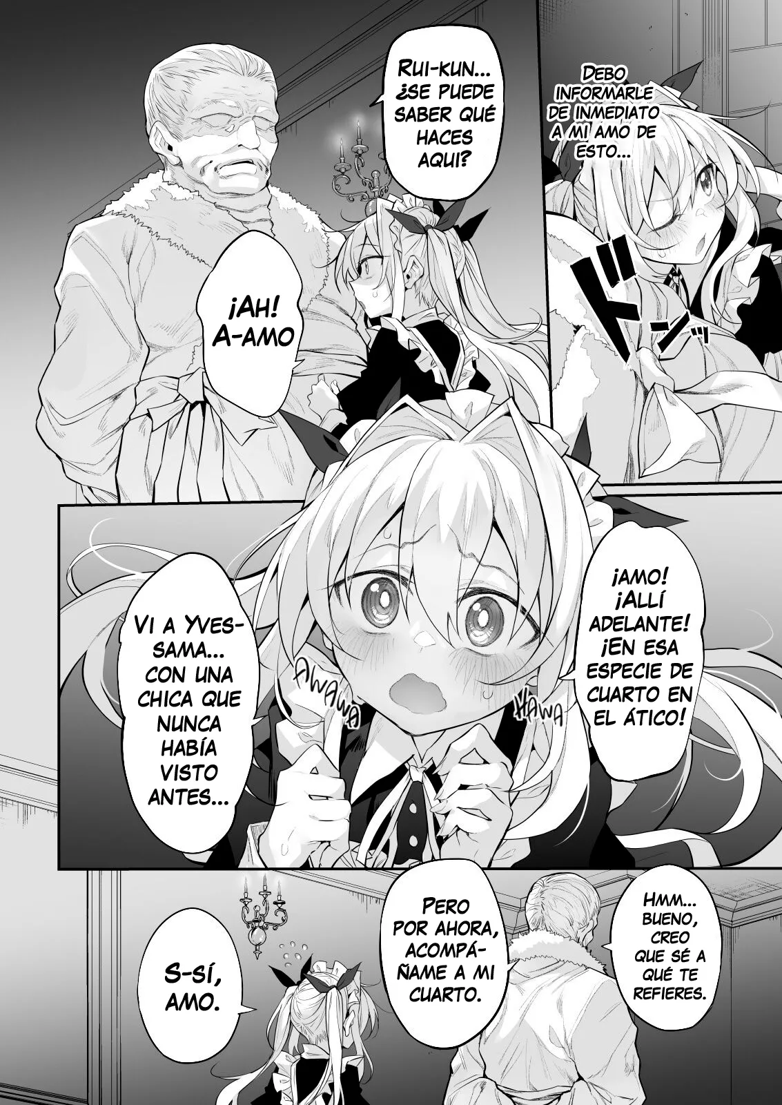 Hatsukoi Maid - First Love Maid 2 ~Watashi no Hatsukoi Obocchama no Goshujin-sama ni Choukyou Sareru Wake ga nai~｜Mi 1er Amor es una Maid 2 ~No permitiré que castiguen a mi primer amor, mi joven amo, mientras yo esté aquí~ page 10 full
