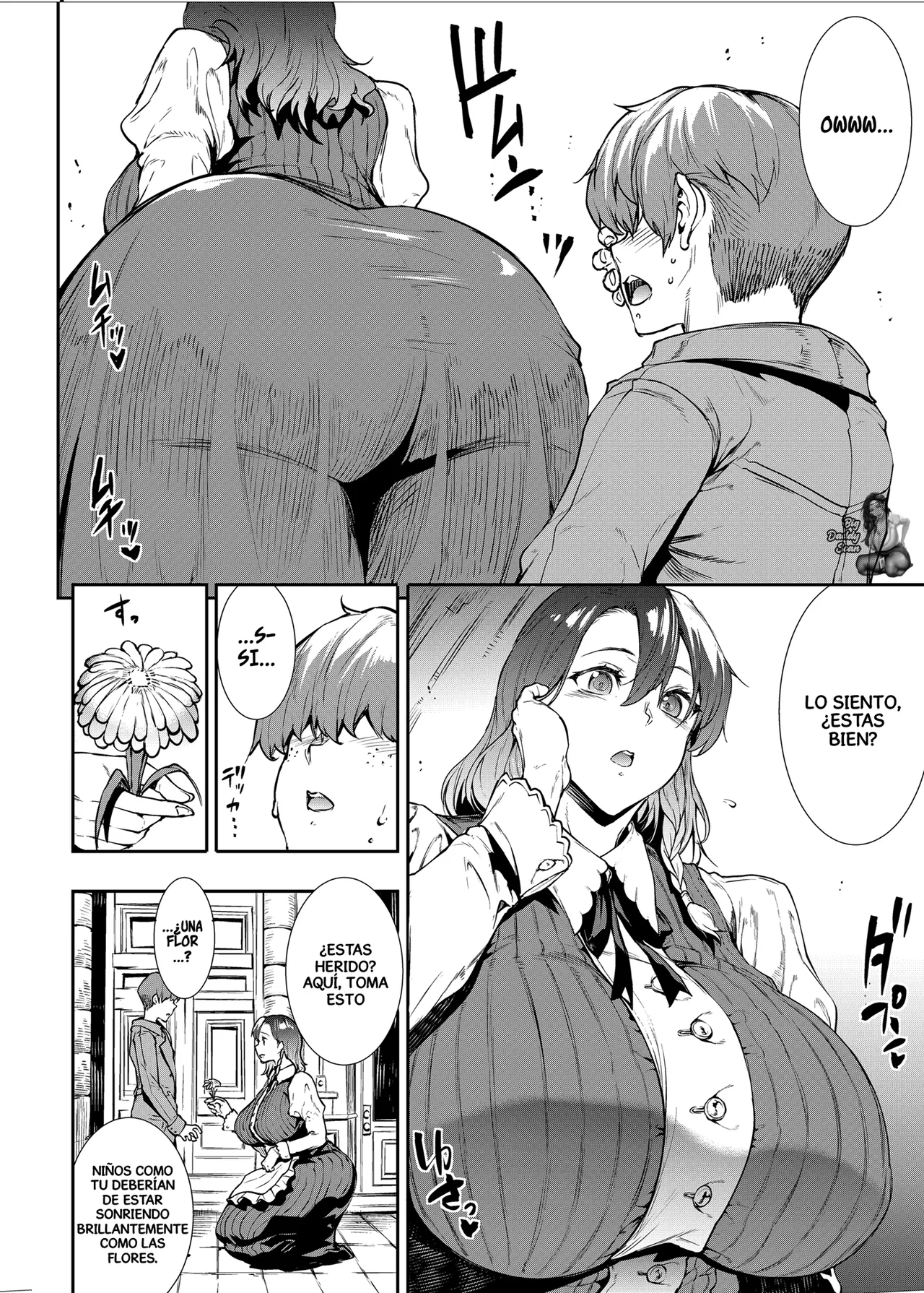 Flower Vendor ~Hanauri Onee-san ni Yasashiku Fudeoroshi~｜Vendedora De Flores ~PErdiendo Suavemente Mi Virginidad Con La Señorita Vendedora De Flores~ page 7 full