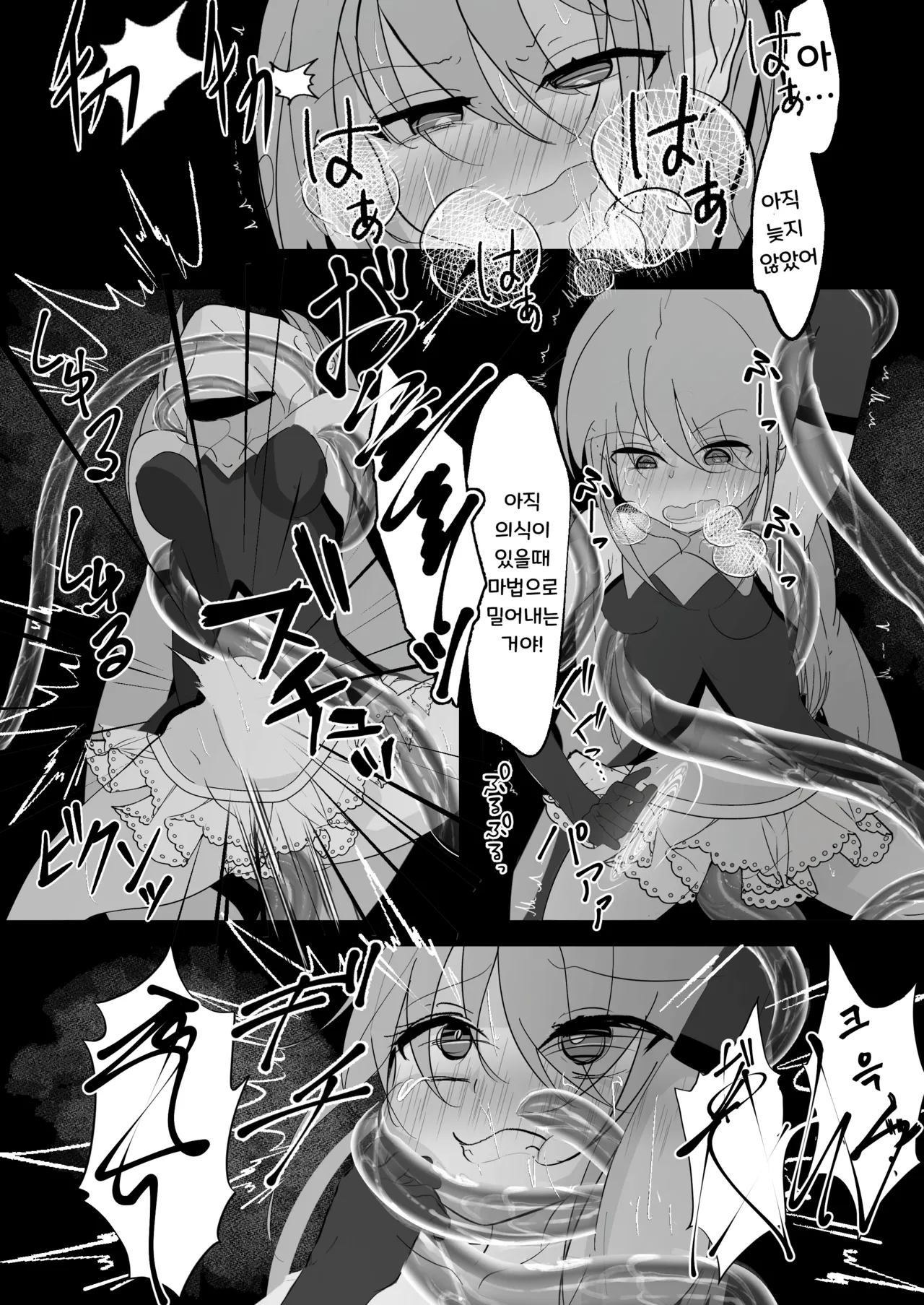 Mahou Shoujo ga Iroiro to Hidoi Me ni Au Ohanashi | 마법소녀가 여러가지 험한 일을 당하는 이야기 page 12 full