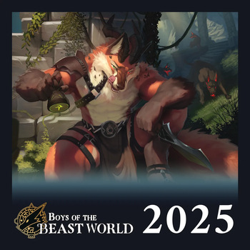 [Heartleaf games] (Various Artists) Boys of the Beast World 2025 Masculine Calendar and Pinups (Read Disclaimer) cover