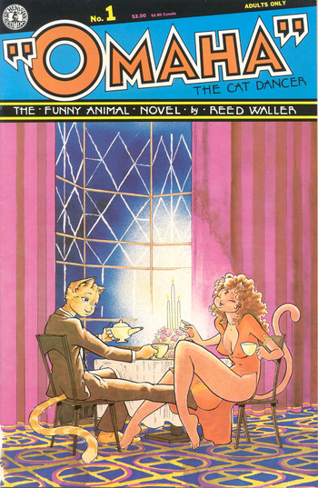 Omaha #1 [Reed Waller and Kate Worley] cover