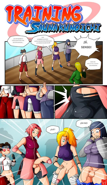 [witchking00] Sauna fun with Naruto gamg (Spanish) cover