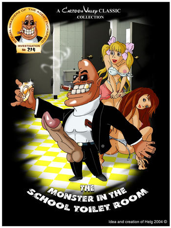 Cartoon Valley - Dildo Fuckspeed: The monster in the school toilet room cover