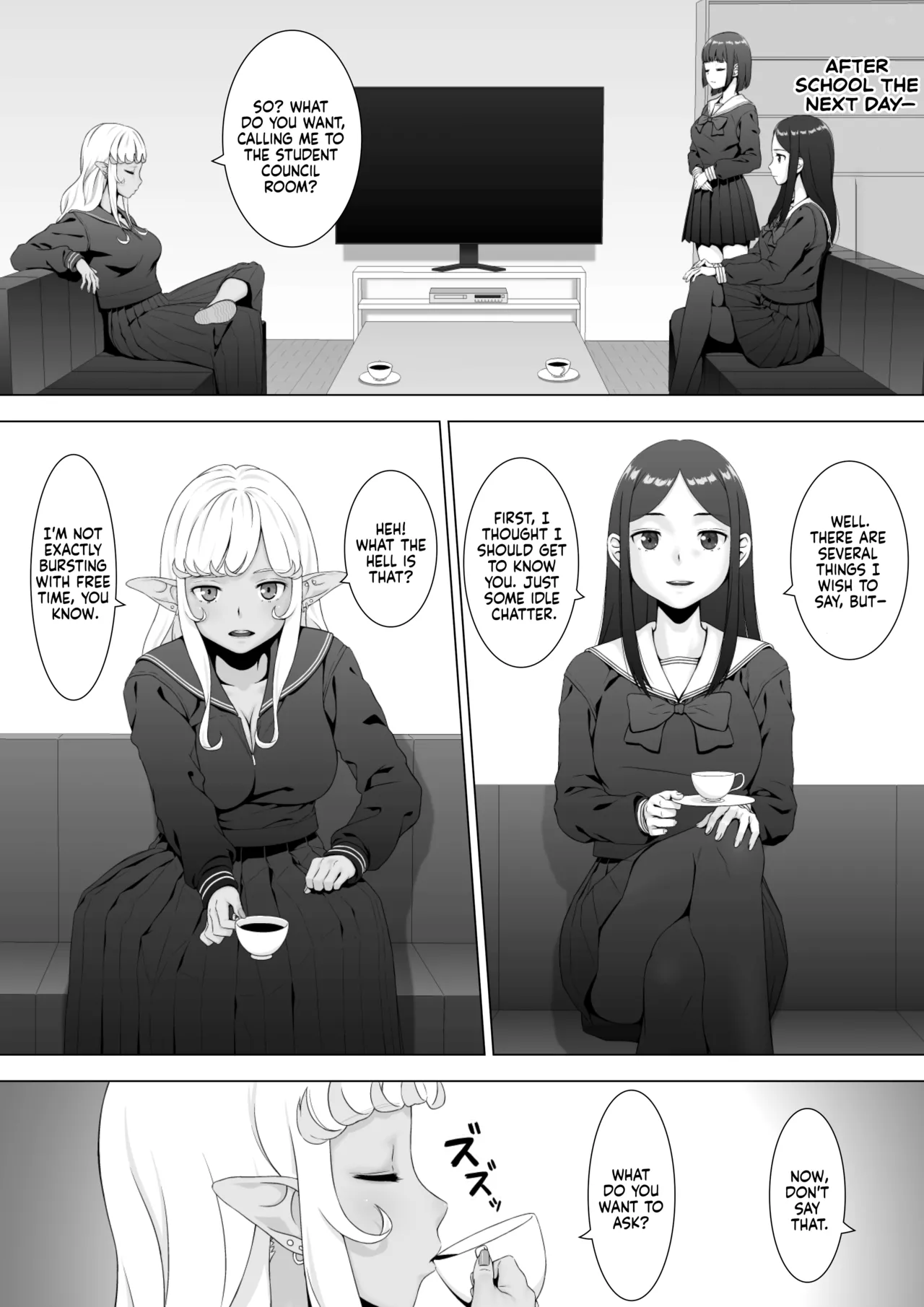 Sukeban Kuro Gal Elf o Futanari Chinpo de Wakarasetai | Putting the Delinquent Dark-Gyaru Elf in Her Place With My Futa Cock page 12 full